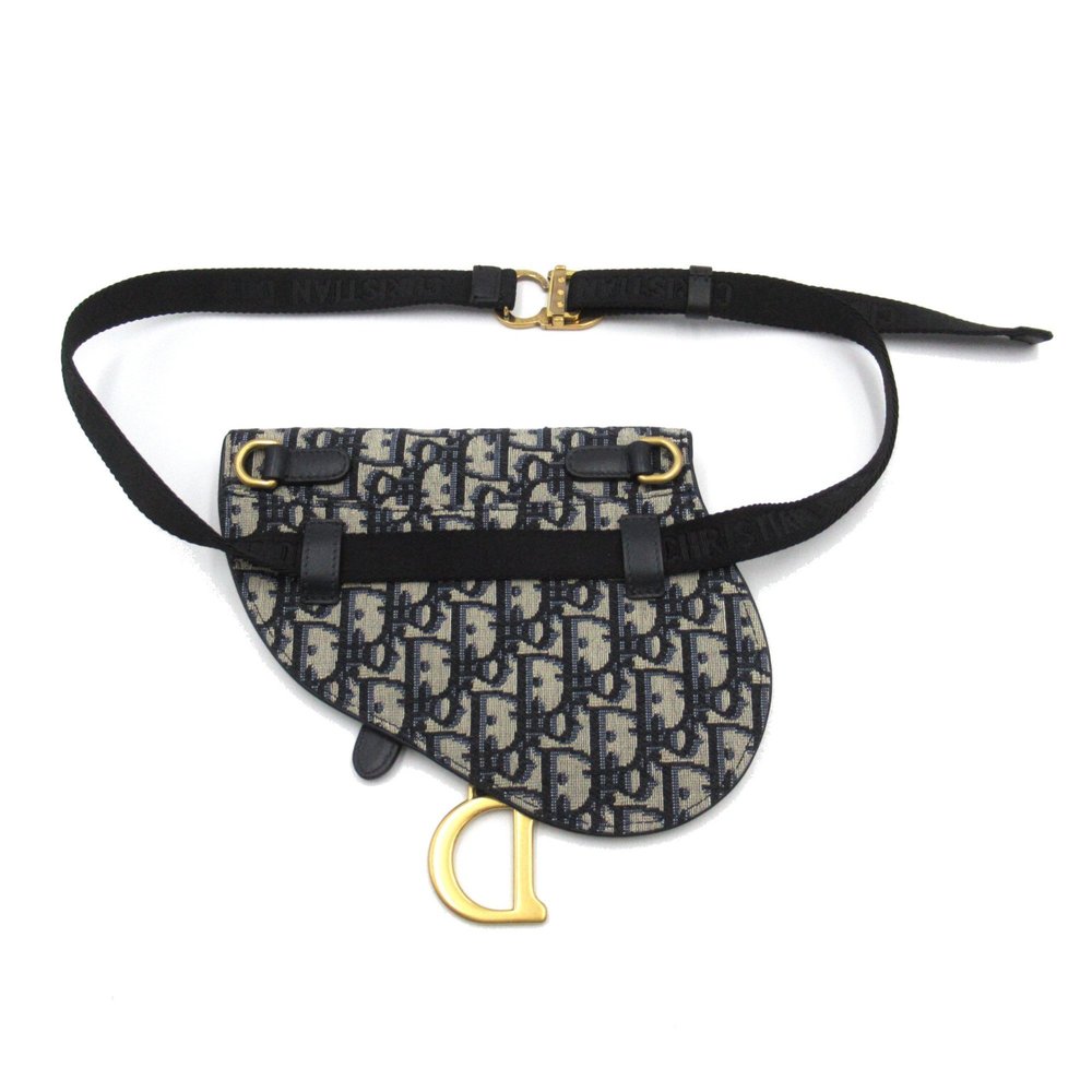 Dior Saddle bag Navy canvas - Picture 2 of 8